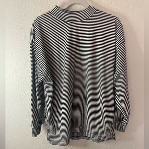 Forelli Black and White Striped Top - 90s